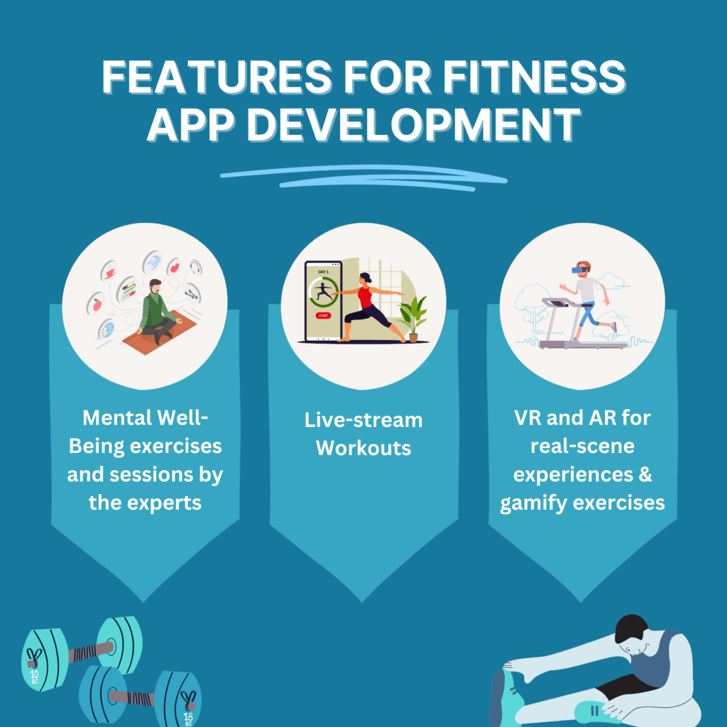 features for fitness app development