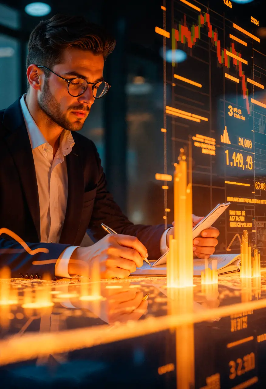 financial service 1223 digital transformation expert is standing